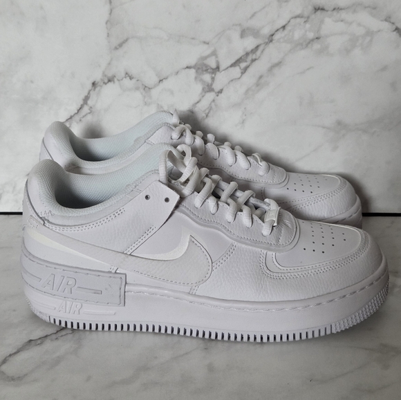 Nike Shoes - Nike Air Force 1 Shadow White Womens Sneakers Shoes 9